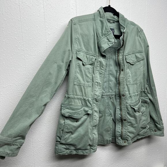 Gap Utility Full Zip Button Down Jacket Womens Small Outdoor Travel Workwear - Picture 5 of 11